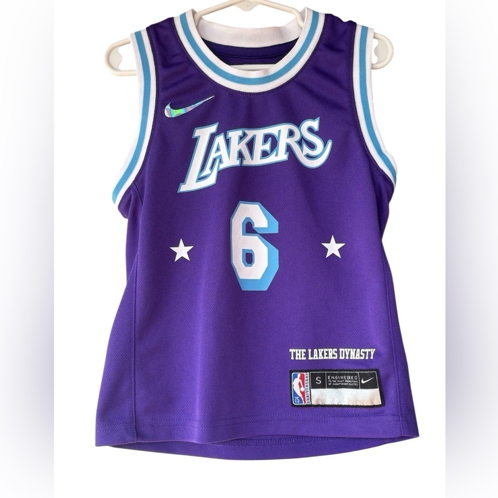Nike Kids Purple Lakers Dynasty Jersey size:s